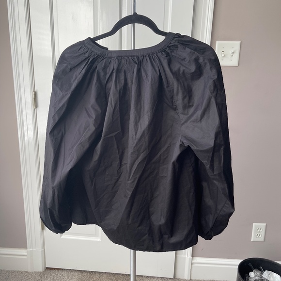 A2 - #103 OLD NAVY Long Sleeve Black Blouse, size small - Picture 2 of 5